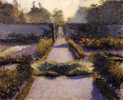 The Kitchen Garden, Yerres by Gustave Caillebotte